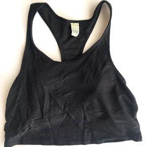 Kortni Jeane black ribbed racerback top